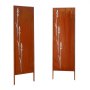 VEVOR Opklapbaar scherm 50x160 cm, 4-delige set, kamerscherm, afscheiding met grondpinnen en koolstofstalen paneel, privacyscherm, decoratieve privacywand voor tuin, terras, erf, balkon