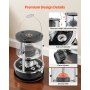 VEVOR 9000 BTU Portable Kerosene Heater & Stove, 2 in 1 Non-Electric Indoor Outdoor Heater with Adjustable Height & Flame & Easy Storage,for Camping, Hunting, Cooking, Home, Garage, Black
