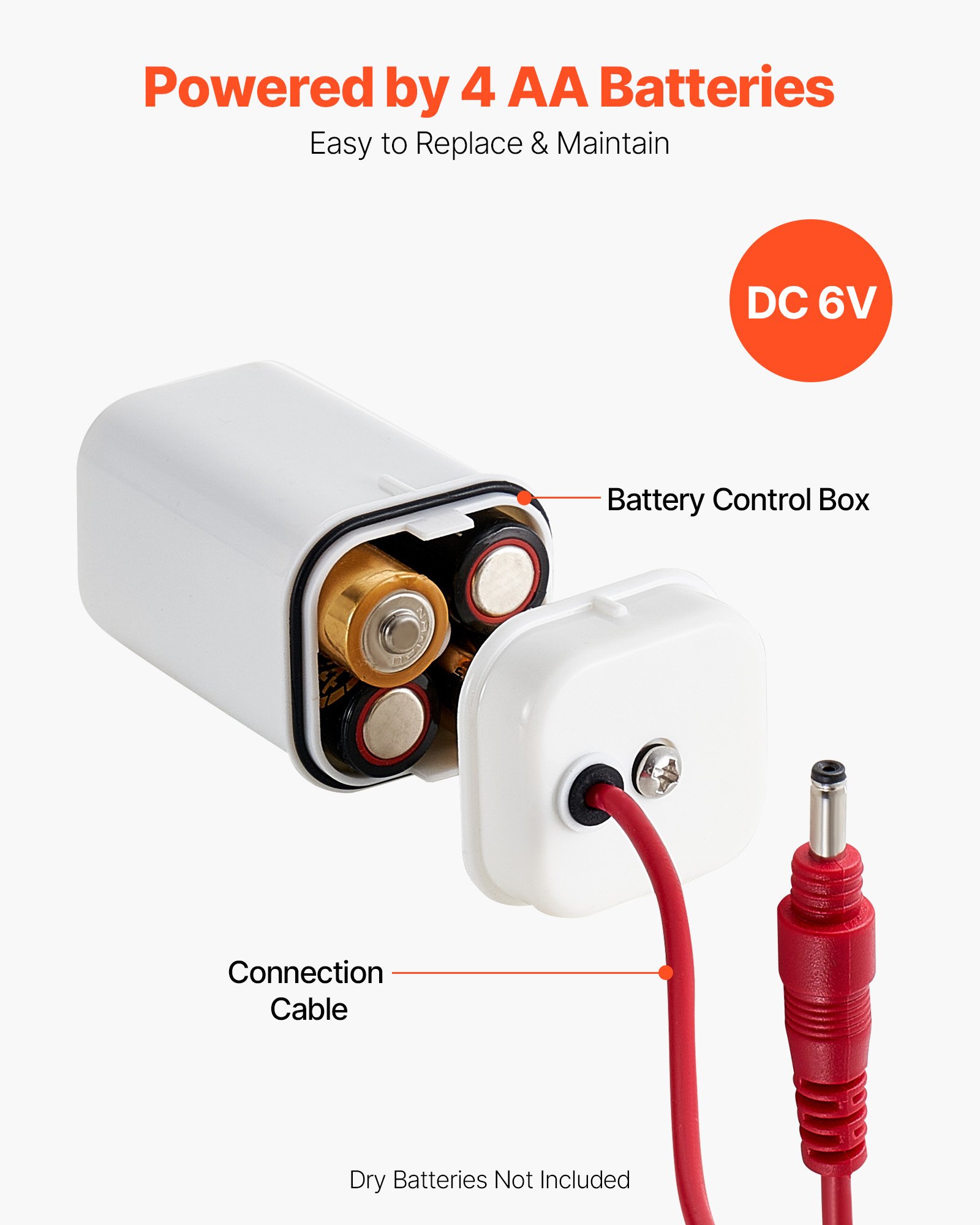 VEVOR Touchless wastafelkraan met sensor, automatische wastafelkraan, handsfree verstelbare eengreepsmengkraan, kraan op batterijen, geborsteld nikkelzilver
