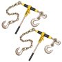VEVOR Ratchet Chain Binder, 9200 lbs Working Load, Chain Binders Compatible with 3/8 in - 1/2 in Chains, Heavy Duty Ratchet Load Binder with Handles for Truck, Tie Down, Hauling, Towing, Logging