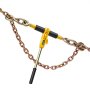 VEVOR Ratelspanner met sjorkettingen G80 10 mm x 6,1 m, set van 4, spankracht 4173 kg, transportkettingbevestigingen, kettingbinders voor ladingzekering, transport, dieplader