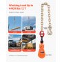 VEVOR 2 Ton Snatch Block with G80 Chain, Swivel Shackle, 3" Sheave for 3/8" Wire Rope, Snatch Block Pulley for Towing and Recovery Applications on Flatbed Tow Truck Rollback Wrecker Car Carrier Cable