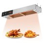 VEVOR French Fries Food Warmer, 750W Commercial Strip Food Heater Lamp, Electric Stainless Steel Heat Light Dispensing Station, Overhead French Fries Warmer for French Fries Buffet Kitchen Restaurant,