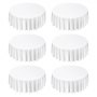 VEVOR 6 stuks ronde tafelkleden, 3048 mm, kreukvrij tafelkleedbeschermer, machinewasbaar polyester tafelkleed voor feesten, bruiloften, banketten, formele evenementen, wit