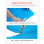 VEVOR Floor Underlayment 18.6 m²/Roll, 3-in-1 3 mm Thick Flooring Padding with Tape & Vapor Barrier, Heavy Duty EPE Foam with Blue PE, Soundproofing and Noise Reduction, Ideal for Laminate Wood