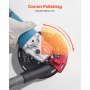 VEVOR Grinding Dust Shroud for Angle Grinder, Universal 4-5 in, Surface Grinder Dust Shroud with 6 Clamping Washers & 5 in Diamond Grinding Cup Wheel, Connect to Vacuum Cleaner, for Wood Concrete Wall