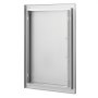 VEVOR Grilltoegangsdeur, 457 x 610 x 45 mm, enkele buitenkeukendeur, vlak gemonteerde roestvrijstalen deur, verticale wanddeur met handgreep, voor grill-eiland, grillstation, buitenkast