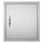 VEVOR BBQ Access Door, 457x508 mm Single Outdoor Kitchen Door, Stainless Steel Flush Mount Door, Wall Vertical Door with Handle and Hook, for BBQ Island, Grilling Station, Outside Cabinet