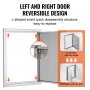 VEVOR bbq access door with reversible design and l-shaped quick disassembly structure for easy replacement.