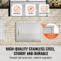 VEVOR BBQ Access Door, 685x508 mm Single Outdoor Kitchen Door, Stainless Steel Flush Mount Door, Wall Vertical Door with Handle, for BBQ Island, Grilling Station, Outside Cabinet