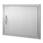 VEVOR BBQ Access Door, 685x508 mm Single Outdoor Kitchen Door, Stainless Steel Flush Mount Door, Wall Vertical Door with Handle, for BBQ Island, Grilling Station, Outside Cabinet