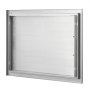 VEVOR BBQ Access Door, 685x508 mm Single Outdoor Kitchen Door, Stainless Steel Flush Mount Door, Wall Vertical Door with Handle, for BBQ Island, Grilling Station, Outside Cabinet
