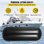 VEVOR boat fenders: uv-resistant, marine-grade, high-quality vinyl for powerful lifting.