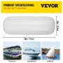 VEVOR boat fenders 28in x 10in, fits pontoon, speedboat, and sailboat.