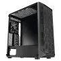 VEVOR Mid-Tower PC Gaming-behuizing met gehard glazen paneel met hoge luchtstroom, stoffilter, 4x 120mm-ventilatoren, kabelbeheer, voor GPU's tot 270 mm lang, compatibel met ATX/M-ATX/ITX