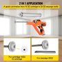 VEVOR Kitpistool 0-4000N Stuwkracht Kitpistool 12V Patroonpistool Perfect voor het Opvullen van Scheuren en Gaten in Verschillende Soorten Glas
