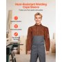 VEVOR Lascape, 320x635x673 mm, vlamvertragende veiligheidscape van rundleer, hittebestendige kleding voor lassen, smeden, houtbewerking, tuinieren, XXL-formaat