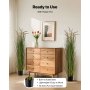 VEVOR Kunstgras Plant, 2-Pack 1499mm Paardenstaart Rietgras in Pot, Premium PVC Kunstplant, Groene Planten, Struiken voor Huis, Tuin, Kantoor, Kamerdecoratie, Housewarming Party, Groen