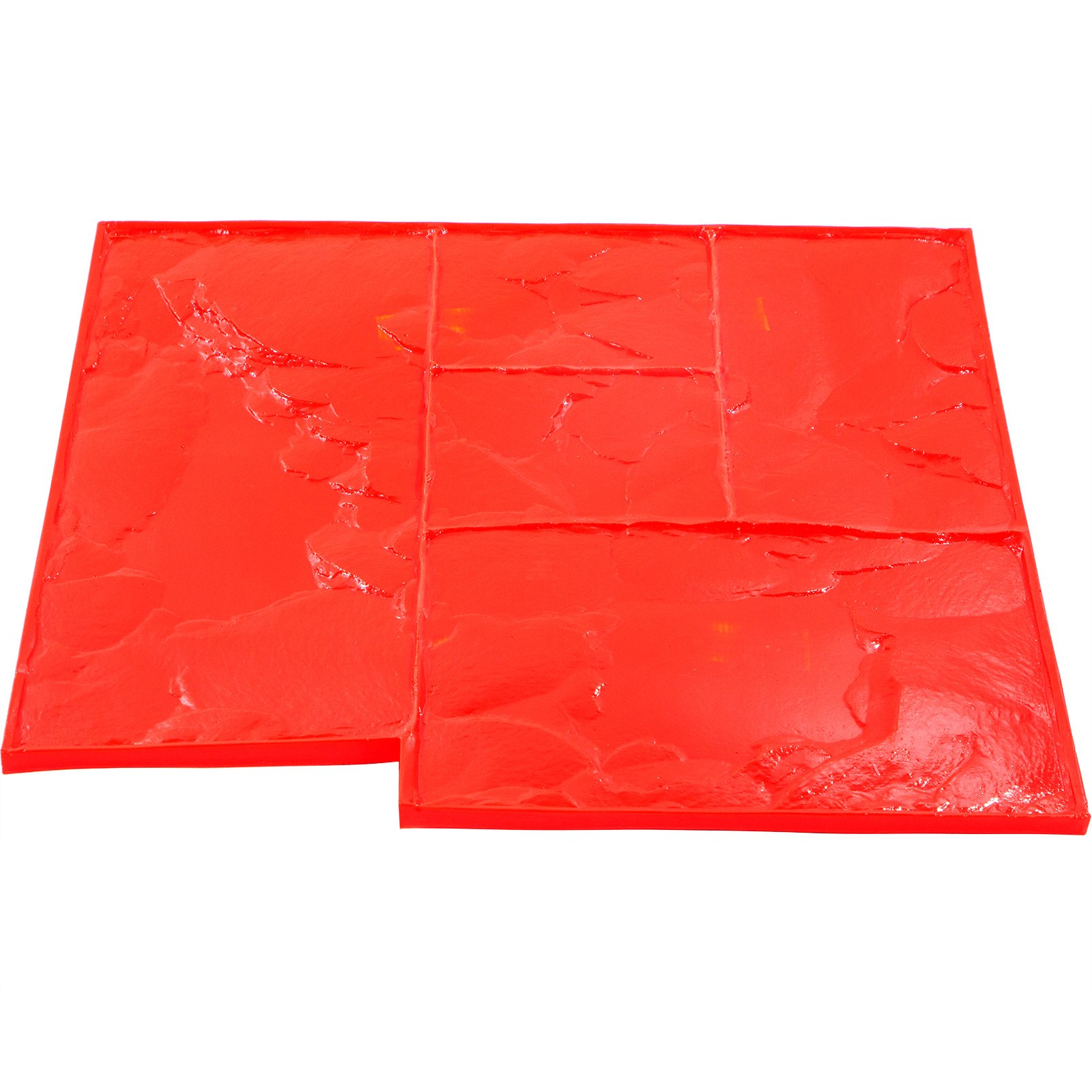 Vevor Textuur Stempel Mat Bestrating Schimmel Rood Polyurethaan 60,9 X 60,9 Cm