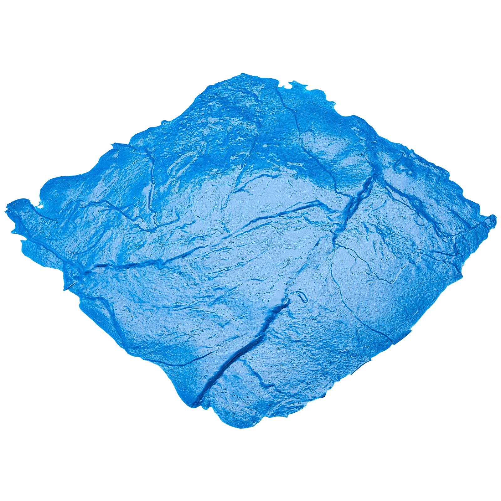 VEVOR Betonstempelmat, 18 x 18 inch Betontextuur, Polyurethaanstempel, Steentegeltextuurmat, Afdruk van leisteenvloer, Naadloze stempel, Betonnen mallen voor decoratieve buitenruimtes, Blauw