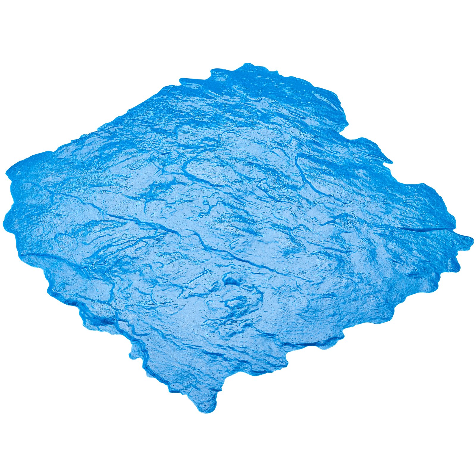 VEVOR Betonstempelmat, 18 x 18 inch Betontextuur, Polyurethaanstempel, Steentegeltextuurmat, Afdruk van leisteenvloer, Naadloze stempel, Betonnen mallen voor decoratieve buitenruimtes, Blauw