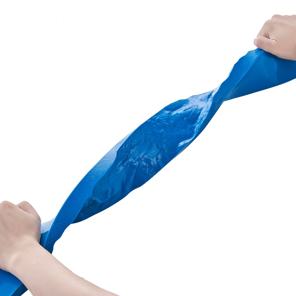 VEVOR Betonstempel, 91" x 3" Betonmallen, Rechthoekige polyurethaan stempel, Mat met stenen tegelsstructuur, Afdruk van leisteenvloer, Naadloze stempelmat, Betontextuurhuid voor decoratieve buitenruimtes, Blauw