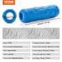 VEVOR Concrete Stamps 8-1/2 x 2-5/8 in Roller Polyurethane Stamp Texture Mat