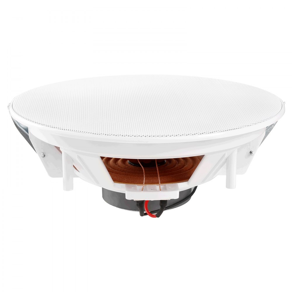 VEVOR 4 PCs 8 Inch in Ceiling Speakers, 100-Watts, Flush Mount Ceiling & in-Wall Speakers System with 8ΩImpedance 89dB Sensitivity, for Home Kitchen Living Room Bedroom or Covered Outdoor Porches