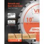 VEVOR Circular Saw Blade, 254 mm Diameter, 24 Sharp Alloy Teeth, 15.875 mm Arbor, Fine Finish, Wood Cutting Blade for Circular Saw, with Noise-Reducing Heat Vents, for Cutting Plywood, OSB, Hardwood