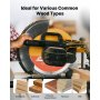 VEVOR Circular Saw Blade, 254 mm Diameter, 24 Sharp Alloy Teeth, 15.875 mm Arbor, Fine Finish, Wood Cutting Blade for Circular Saw, with Noise-Reducing Heat Vents, for Cutting Plywood, OSB, Hardwood