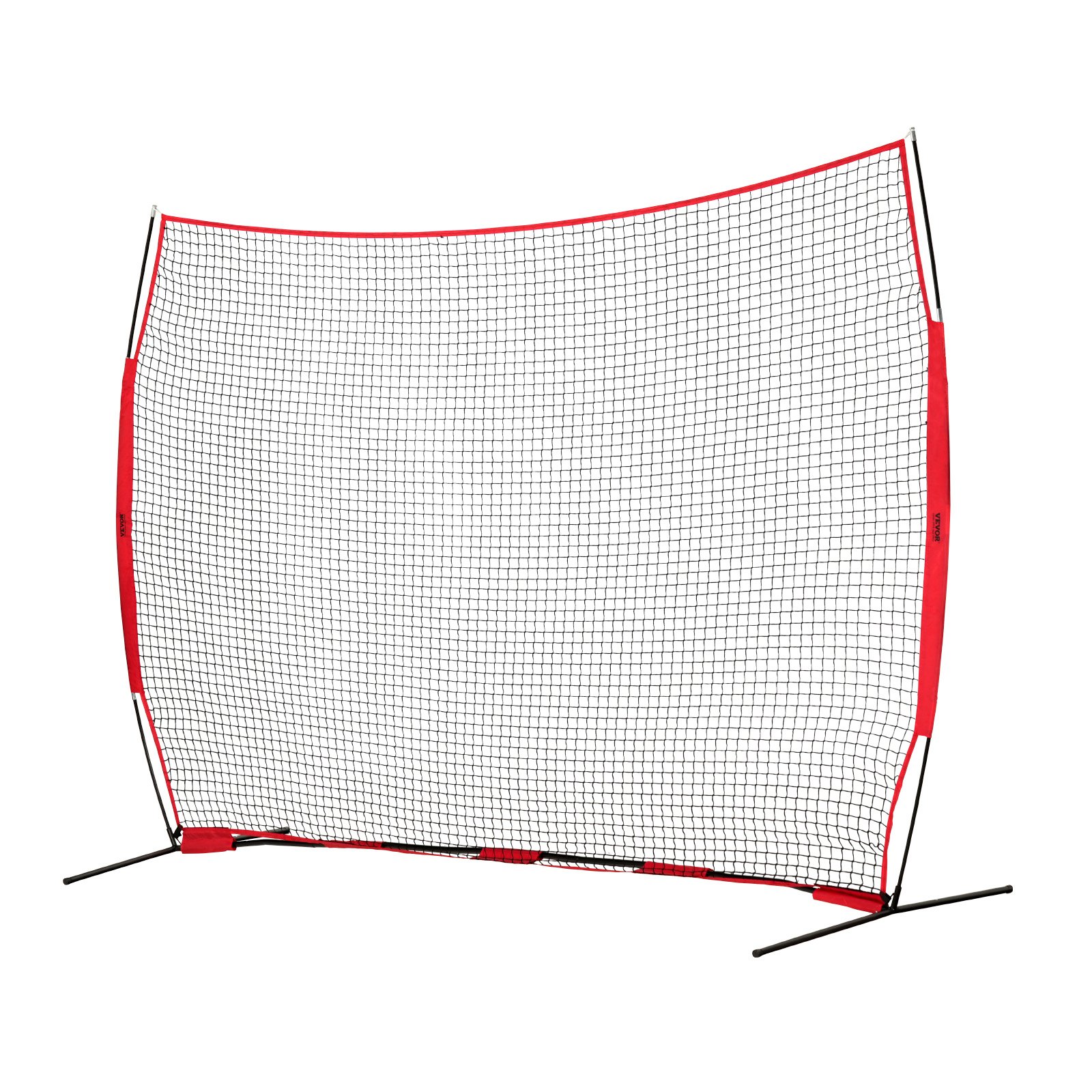 VEVOR Barricade Backstop Net, 393 x 140 x 275 cm Balsport Barrier Net, Draagbare Trainingsuitrusting met Draagtas, Beschermend Scherm voor Honkbal, Softbal, Lacrosse, Voetbal en Hockey Training
