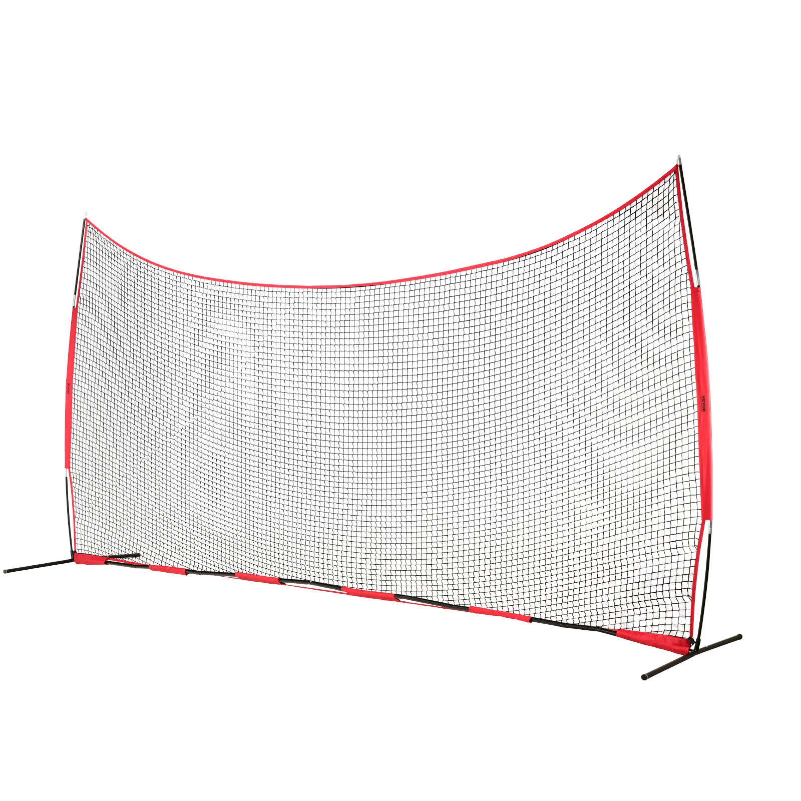 VEVOR Backstop Net, 620 x 140 cm Balsporten Barrièrenet, Trainingsuitrusting met Draagtas, Beschermend Scherm voor Honkbal, Softbal, Lacrosse, Voetbal en Hockey Training, voor de Tuin