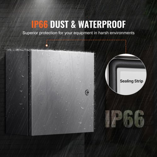 schakelkast NEMA industriële behuizing 25x20x15cm NEMA 4X stalen verdeelkast IP66 waterdicht/stofdicht elektrische aansluitdoos voor buiten/ binnen met montageplaat | NL schakelkast NEMA industriële behuizing 25x20x15cm NEMA 4X stalen verdeelkast IP66 waterdicht/stofdicht elektrische aansluitdoos voor buiten/ binnen met montageplaat | NL