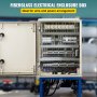VEVOR NEMA Steel Enclosure, 16 x 12 x 8\'\' NEMA 4X Fiberglass Electrical Box, IP66 Waterproof & Dustproof, Outdoor/Indoor Electrical Junction Box, with Mounting Plate(40 x 30 x 20 cm)