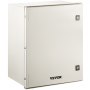 VEVOR nema 4x electrical enclosure with dual locks and clean white finish.