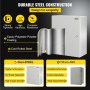 VEVOR schakelkast NEMA industriële behuizing 50x40x25cm NEMA 4X stalen verdeelkast IP66 waterdicht en stofdicht elektrische aansluitdoos voor buiten/binnen met montageplaat