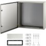 VEVOR NEMA Steel Enclosure, 24 x 24 x 8'' NEMA 4X Steel Electrical Box, IP66 Waterproof & Dustproof, Outdoor/Indoor Electrical Junction Box, with Mounting Plate
