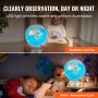 VEVOR Talking Globe 228,6 mm Interactieve wereldbol voor kinderen Educatieve wereldbol met slimme pratende pen LED-nachtlampje USB-interface Cadeaus voor kinderen