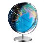 VEVOR Illuminated Globe, 330.2mm Educational World Globe with Stable Heavy Metal Base and LED Constellation Night Light, HD Printed Map, Rotatable for Kids Classroom Learning