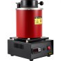 VEVOR Goudsmeltoven 1350 W 1150 ℃ Max. Temperatuur, Digitale Elektrische Smeltoven 3 kg Keramische Smeltkroes met Ingotsmatrijs & Handschoenen, voor de Verwerking van Goud, Zilver, Koper, Aluminium, Rood