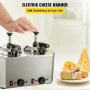 VEVOR Hot Cheese Pump Fudge Warmer 2 Pumps Stainless Steel Cheese Pump 30-110℃ Nacho Cheese Warmer with Heating Blocks Nacho Cheese Dispenser with Pump 10-30ML Per Time for Hot Fudge Cheese Caramel