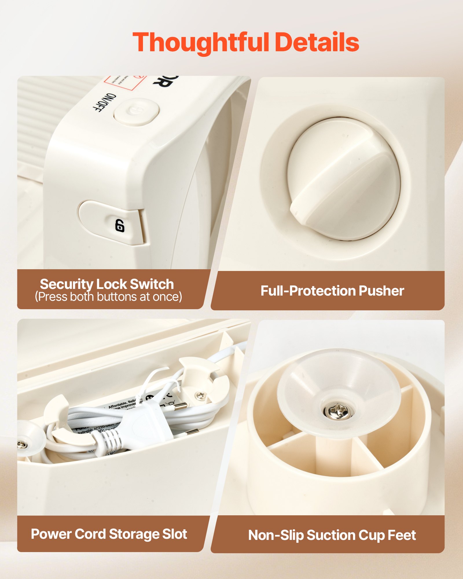 VEVOR Meat Slicer, 180W Electric Deli Slicer Machine with 170 mm Sharp Blade, Home Meat-Slicer with 60-90 RPM Slicing Speed, 0-15 mm Adjustable Thickness, for Frozen Meat, Ham, Baguett & Prime Steak