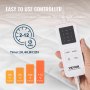 VEVOR Heated Mattress Pad, 195 x 165 cm, Queen Electric Bed Warmer with 4 Heat Settings Control, 12-Hour Timer, 8-Hour Auto Off,All Around Elastic Pocket Brushed Fabric Electric Mattress Sheets