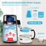 VEVOR Waterdestilleerder Water Distilleerder Gedestilleerd Water Maker 4L 1L/Uur Dubbeletemperatuur