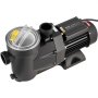 VEVOR zwembadpomp, 1300 W, max. debiet 28.800 l/u, eentraps zwembadpomp, 2850 tpm, max. opvoerhoogte 17 m, met 24-uurs timer en filtermand, voor bovengrondse en ingegraven zwembaden en spa's.