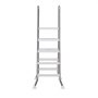 VEVOR Above Ground Pool Ladder, Stainless Steel A-Frame Swimming Pool Stairs for 49.2 in High Wall, 330 lbs Capacity Heavy Duty Entry/Exit Steps with Secure Non-Slip 4 Steps and Platform, Silver