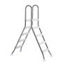 VEVOR Above Ground Pool Ladder, Stainless Steel A-Frame Swimming Pool Stairs for 49.2 in High Wall, 330 lbs Capacity Heavy Duty Entry/Exit Steps with Secure Non-Slip 4 Steps and Platform, Silver