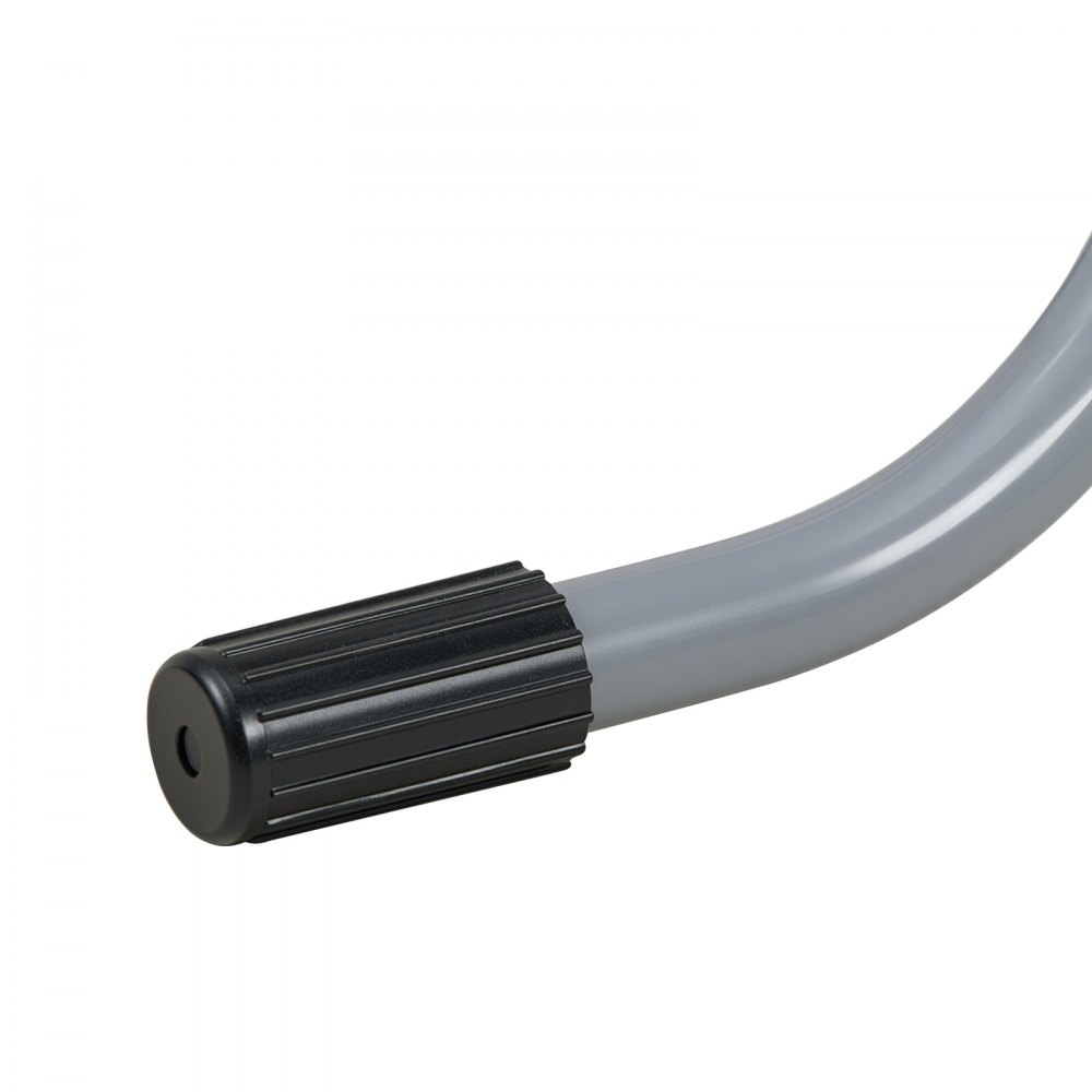 VEVOR Zwembadtrap van koolstofstaal, draagvermogen 136 kg, instaptrap met A-frame, veiligheidstrap voor bovengrondse zwembaden met een diepte tot 838 mm, instaphulp met antislip treden (2 stuks), grijs