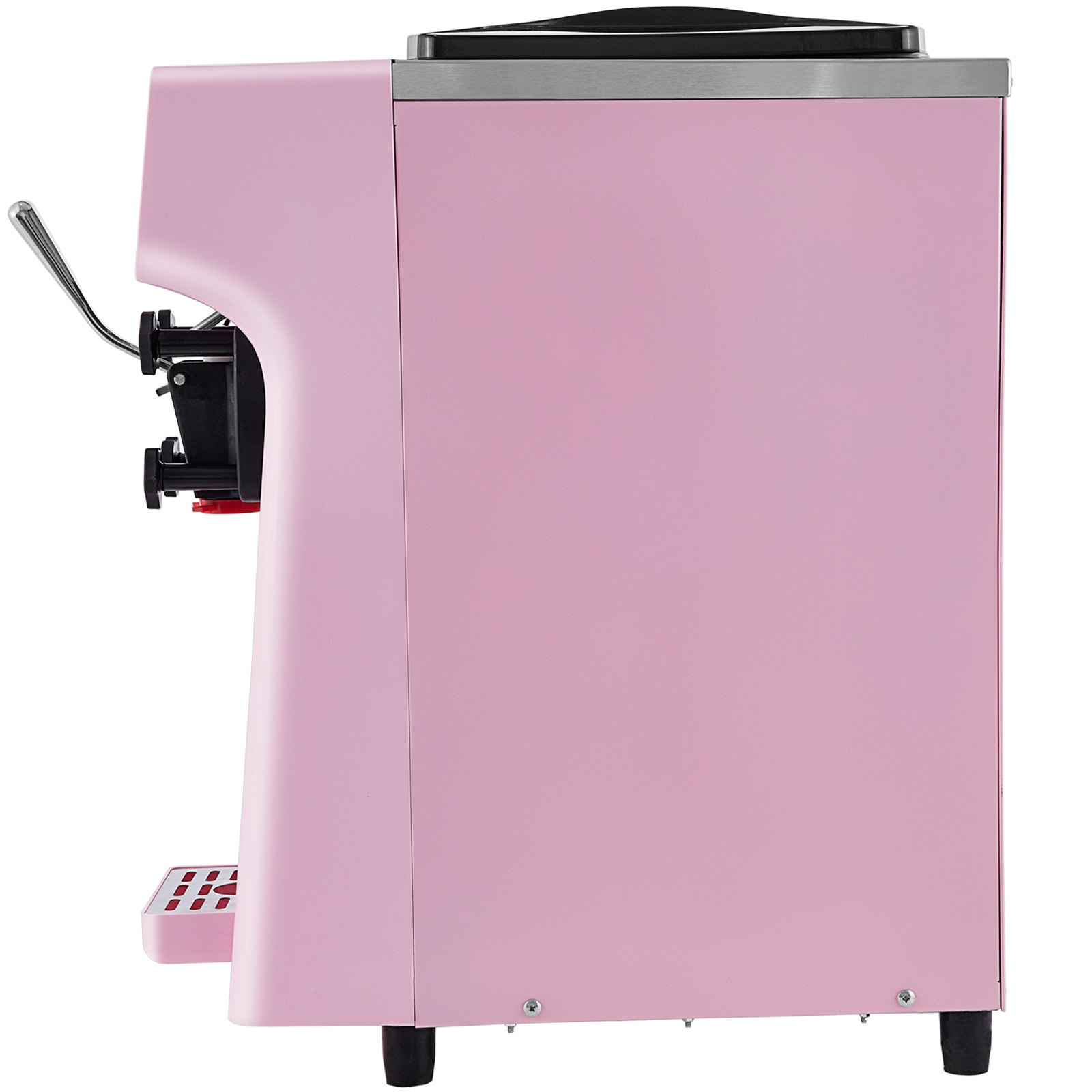 VEVOR Commerciële Softijsmachine Ijsmachine 1000W Soft Serve Ijsmachine Roze Aanrecht Softijsmachine met Extra Groot Aanraakscherm en Isolatie-effect voor het Serveren van Zachte Soorten Ijs Custard