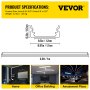 Vevor Led Aluminium Kanaal Led Aluminium Profiel 1,46 Kg Led Strip Kanaal 1 M